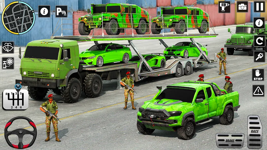 US Army Games Truck Transport (Армейские военные транспортные игры)  [МОД Mega Pack] Screenshot 4