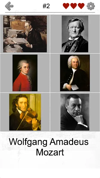 Famous Composers Portrait Quiz  [МОД Бесконечные монеты] Screenshot 4