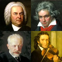 Скачать взлом Famous Composers Portrait Quiz  [МОД Бесконечные монеты] - полная версия apk на Андроид