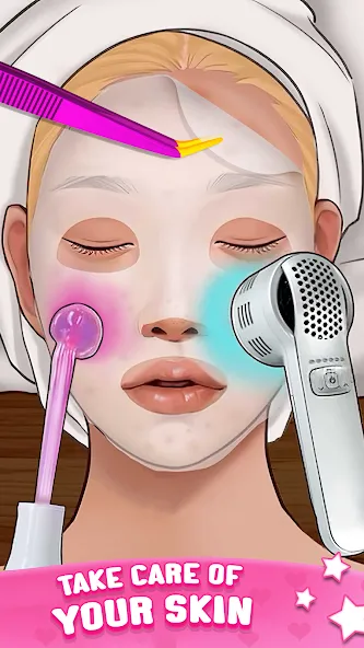 ASMR Doctor Game: Makeup Salon (АСМР автономная сенсорная меридиональная реакция)  [МОД Mega Pack] Screenshot 4