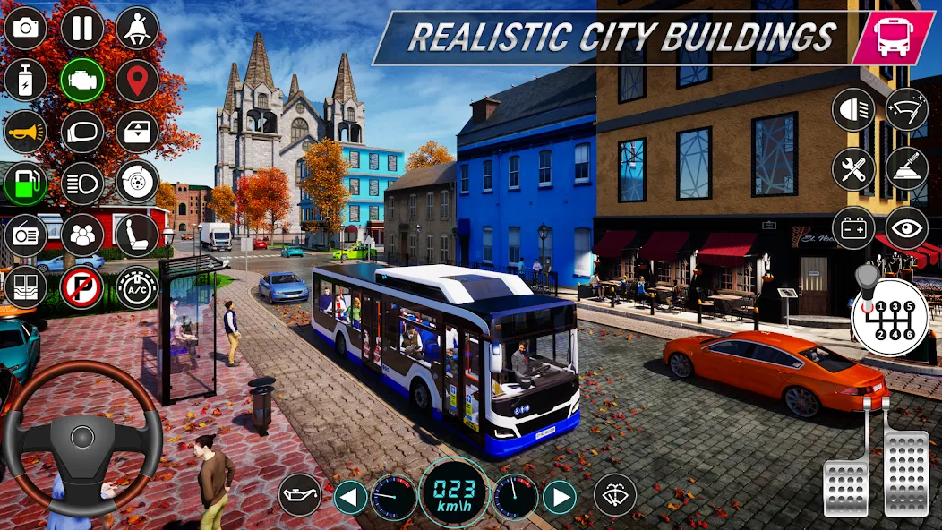 City Bus Simulator: Bus Games (Риал Сити Бас Симулятор Геймс)  [МОД Menu] Screenshot 3