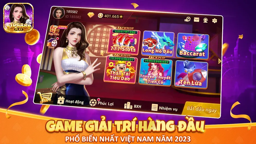 VIP8888 Play - Sòng Bạc ONLINE (ВИП8888 Плей)  [МОД Mega Pack] Screenshot 1