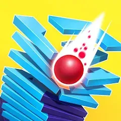 Взломанная Stack Ball - Crash Platforms (Стэк Болл)  [МОД Много монет] - последняя версия apk на Андроид