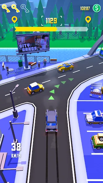 Taxi Run: Traffic Driver (Такси Ран)  [МОД Бесконечные монеты] Screenshot 2