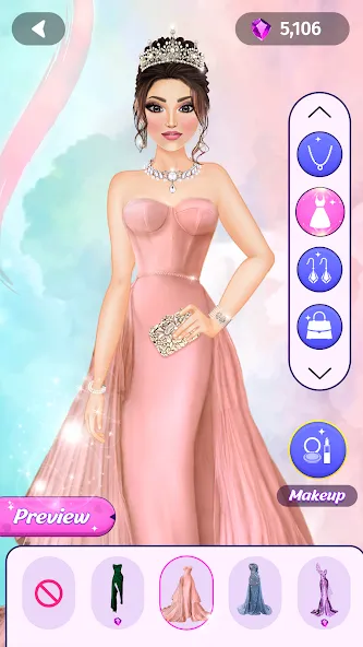 Dress Up Fashion: Makeup Games  [МОД Много денег] Screenshot 5