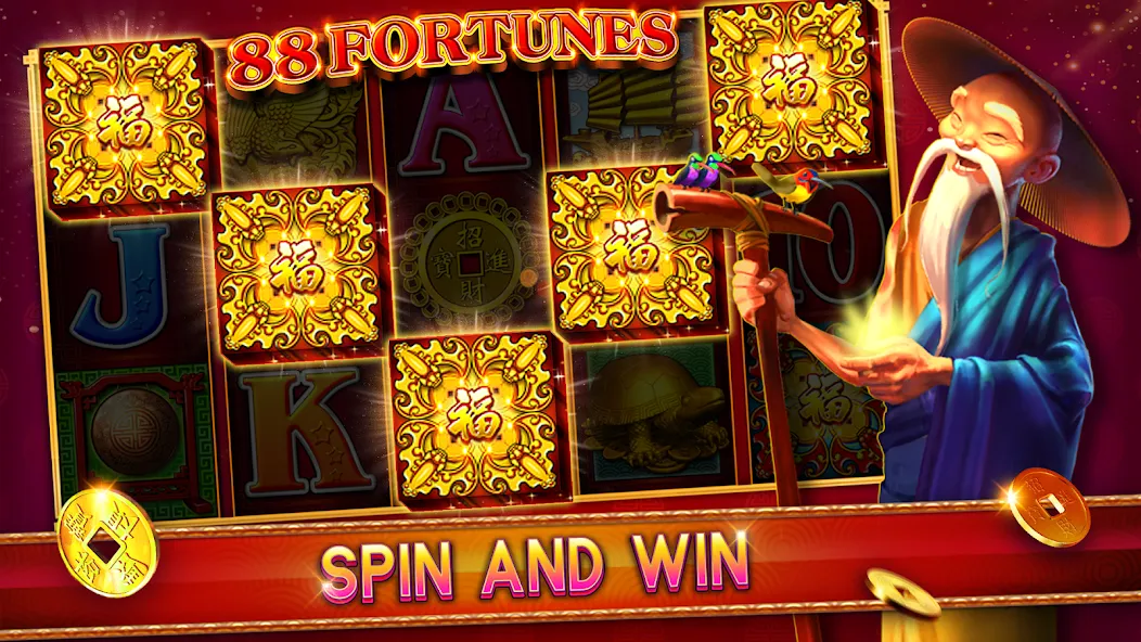 88 Fortunes Casino Slot Games (Форчунс)  [МОД Много денег] Screenshot 1