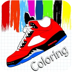 Взломанная Basketball Shoes Coloring Book (Раскраска кроссовок для баскетбола)  [МОД Все открыто] - последняя версия apk на Андроид