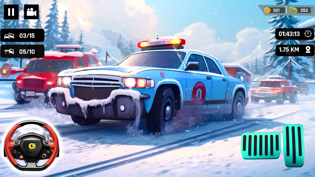 Police Car Kids Driving Game (Кидс Полис Геймс)  [МОД Бесконечные монеты] Screenshot 3