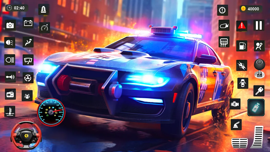 Police Car Kids Driving Game (Кидс Полис Геймс)  [МОД Бесконечные монеты] Screenshot 4