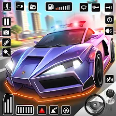 Взлом Police Car Kids Driving Game (Кидс Полис Геймс)  [МОД Бесконечные монеты] - последняя версия apk на Андроид