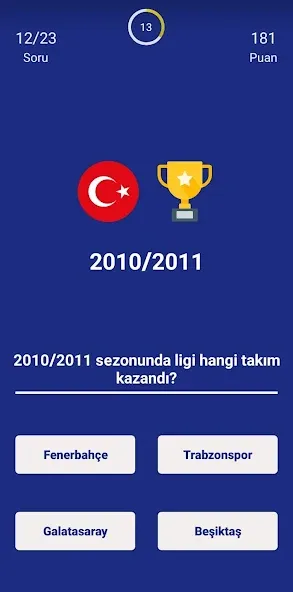 Türkiye Süper Ligi Bilgi Oyunu  [МОД Много монет] Screenshot 3