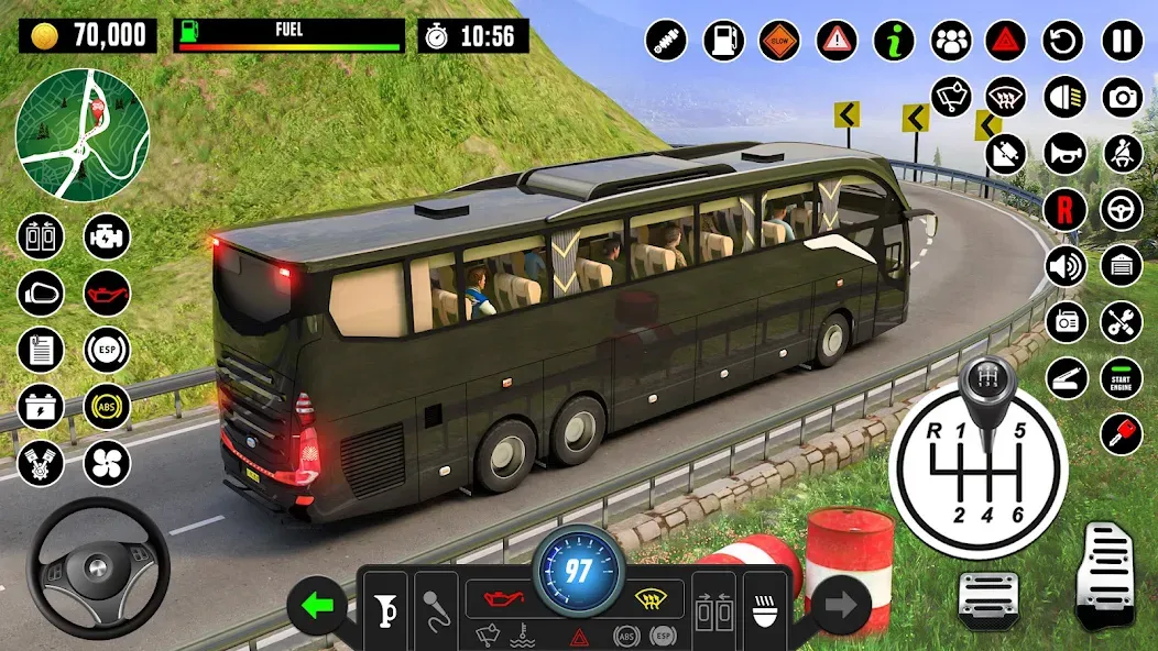 Bus Driving School : Bus Games  [МОД Много денег] Screenshot 2