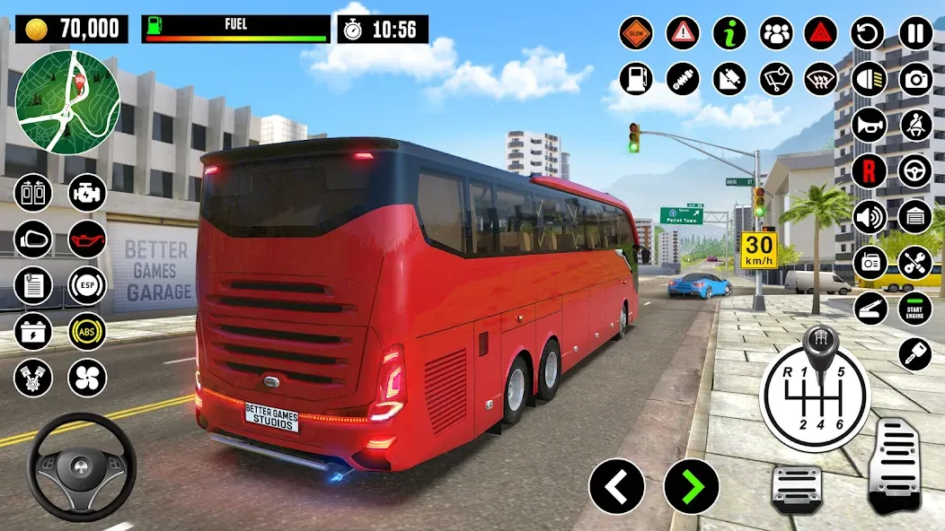 Bus Driving School : Bus Games  [МОД Много денег] Screenshot 5