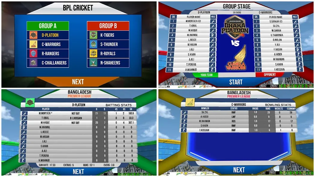 Bangladesh Cricket T20 Game (Бангладеш Крикет Лиг)  [МОД Все открыто] Screenshot 5