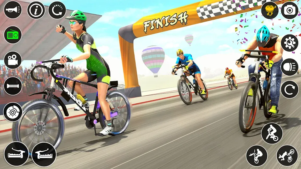 BMX Cycle Race 3d Cycle Games (гонка на велосипедах 3D игры на велосипеде)  [МОД Unlocked] Screenshot 4