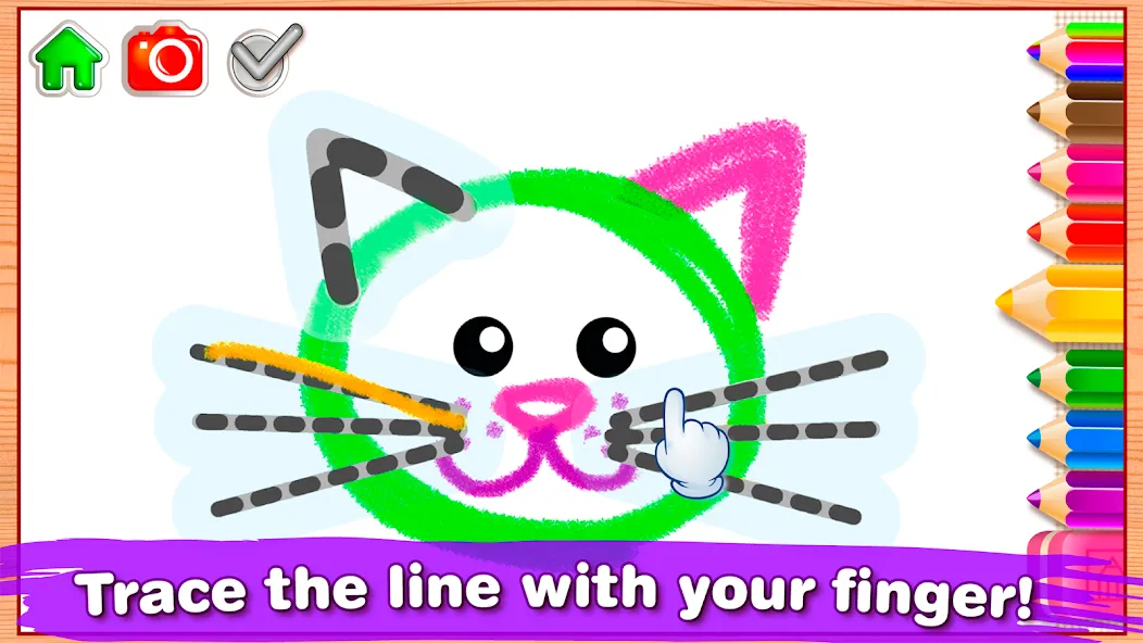 Bini Drawing for Kids Games (Бини)  [МОД Много денег] Screenshot 3