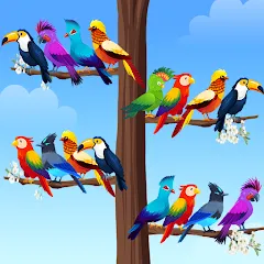 Взлом Bird Sort - Color Puzzle  [МОД Menu] - стабильная версия apk на Андроид