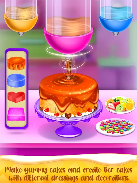 Cake Maker Cooking Cake Games (Кейк Мейкер кулинарные игры на приготовление тортов)  [МОД Unlocked] Screenshot 2