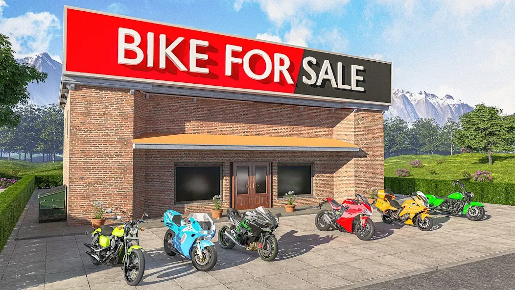 Motorcycle Dealer Bike Games  [МОД Много монет] Screenshot 1