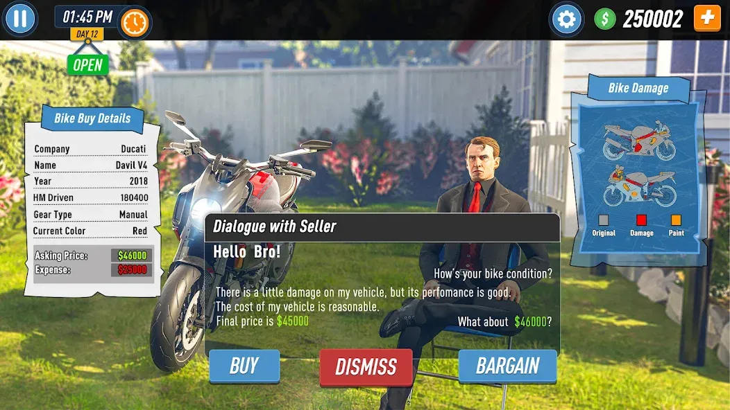 Motorcycle Dealer Bike Games  [МОД Много монет] Screenshot 5