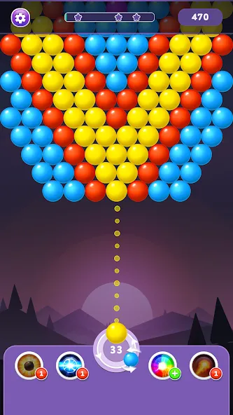 Bubble Shooter Rainbow  [МОД Бесконечные деньги] Screenshot 2