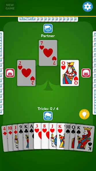 Spades - Card Game (Спейдс)  [МОД Menu] Screenshot 1