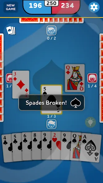 Spades - Card Game (Спейдс)  [МОД Menu] Screenshot 5