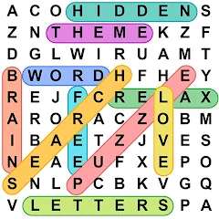 Взломанная Word Search - Word Puzzle Game  [МОД Много денег] - стабильная версия apk на Андроид