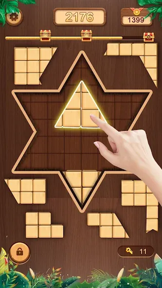 WoodCube - Woody Puzzle (ВудКуб)  [МОД Много монет] Screenshot 3