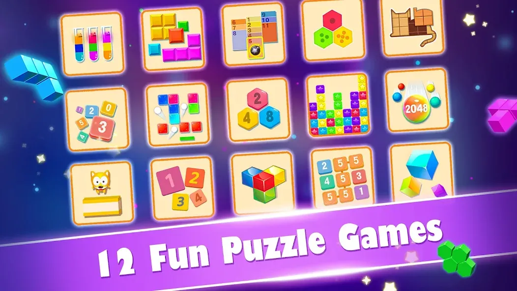 Block Gems: Block Puzzle Games (Блок драгоценные камни)  [МОД Бесконечные монеты] Screenshot 1