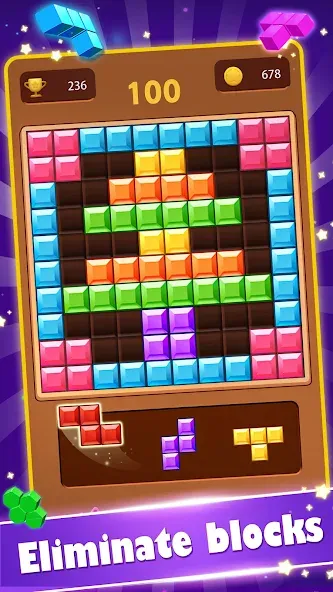 Block Gems: Block Puzzle Games (Блок драгоценные камни)  [МОД Бесконечные монеты] Screenshot 2