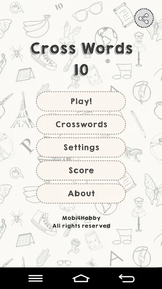 CrossWords 10 (Кроссворды 10)  [МОД Все открыто] Screenshot 1