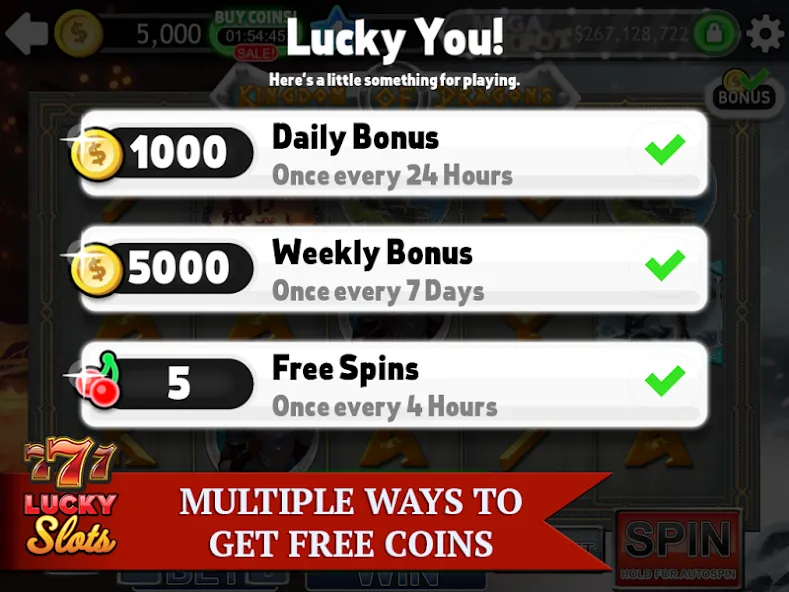 Lucky Slots (Лаки Слотс)  [МОД Все открыто] Screenshot 5