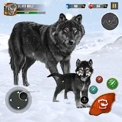 Взломанная Wild Wolf Simulator Wolf Games  [МОД Бесконечные деньги] - последняя версия apk на Андроид