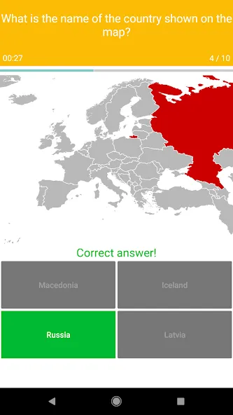 Europe Map Quiz - European Cou  [МОД Все открыто] Screenshot 3