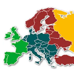 Взломанная Europe Map Quiz - European Cou  [МОД Все открыто] - последняя версия apk на Андроид