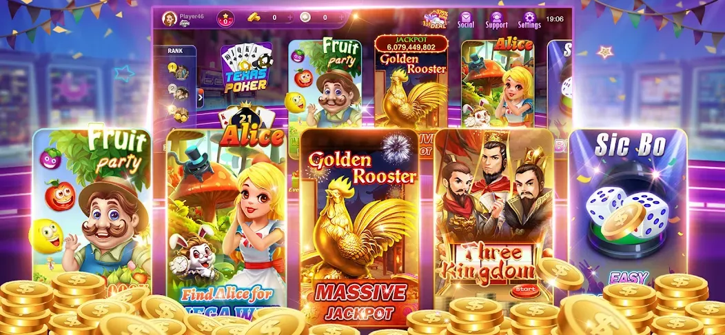 Happy Poker Slots (Хэппи Покер Слоты)  [МОД Все открыто] Screenshot 3