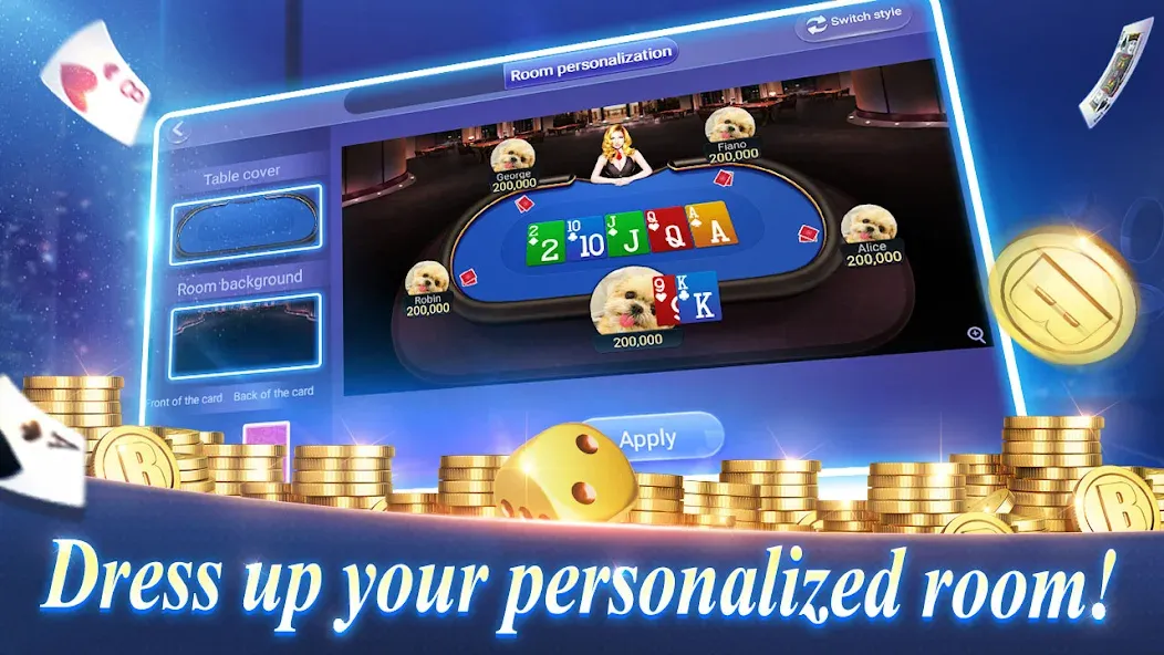 Texas Poker English (Boyaa) (Техасский покер Английский)  [МОД Menu] Screenshot 2