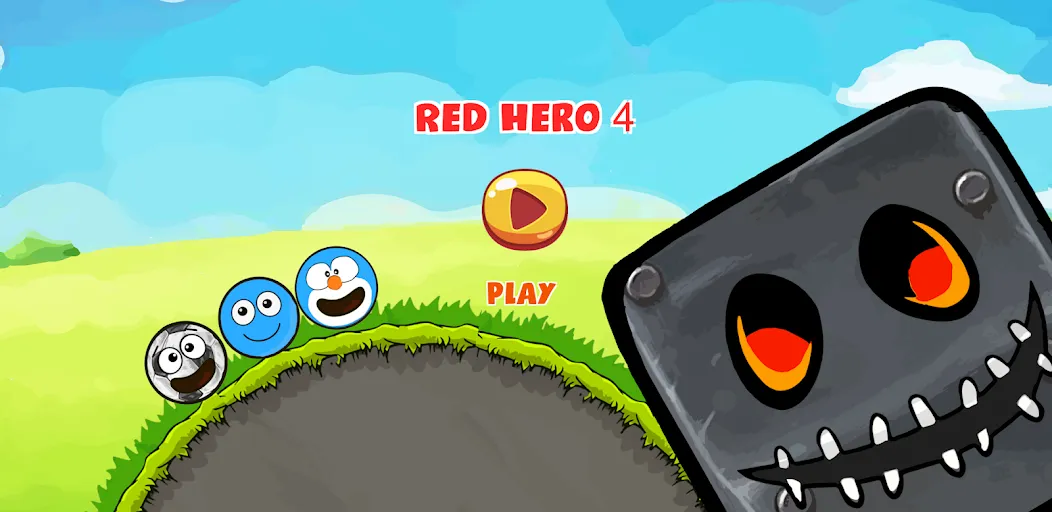 Red Hero 4 - red bounce ball 5  [МОД Unlimited Money] Screenshot 1