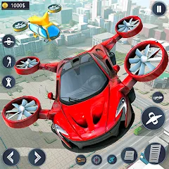 Скачать взломанную Flying Car Robot Game Car Game  [МОД Menu] - стабильная версия apk на Андроид