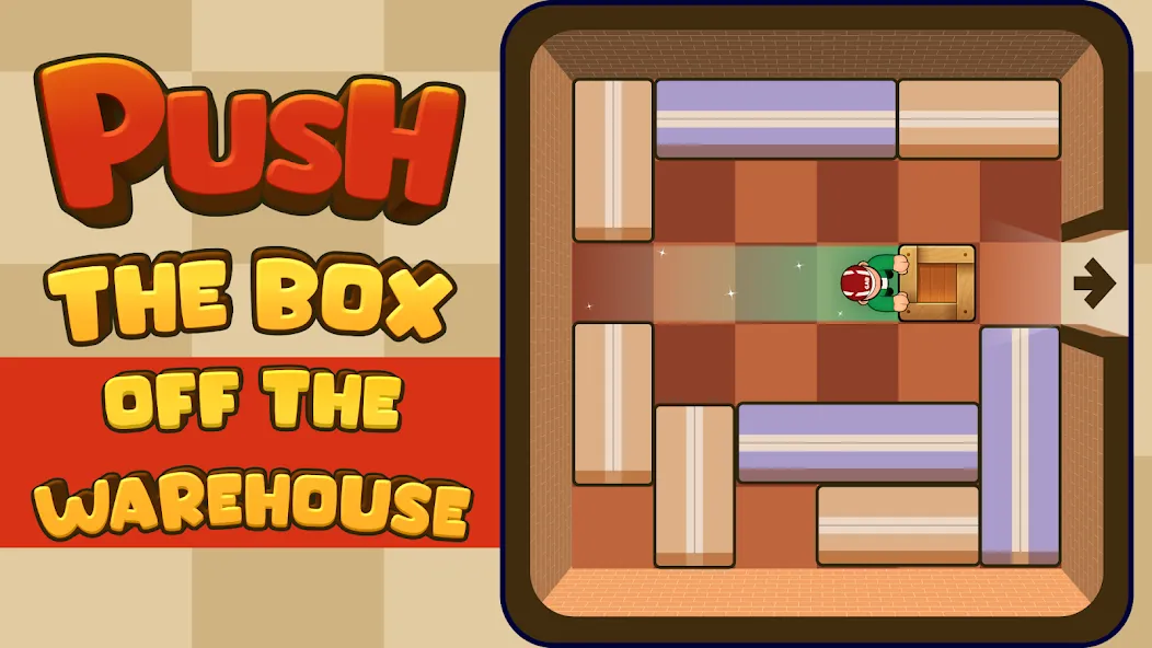 Push Box Out (Пуш Бокс Аут)  [МОД Все открыто] Screenshot 1