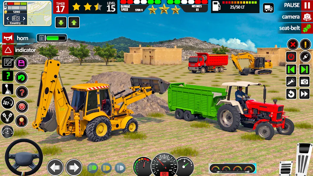 Indian Tractor Game Farming 3D  [МОД Menu] Screenshot 2