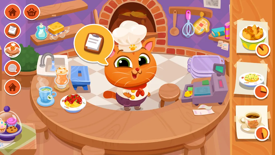 Bubbu Restaurant - My Cat Game (Буббу Ресторан)  [МОД Unlocked] Screenshot 1