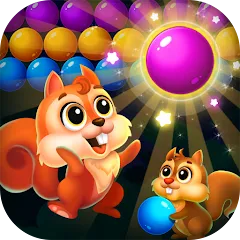 Скачать взломанную Bubble Shooter Rescue (Бабл Шутер Рескью)  [МОД Много монет] - стабильная версия apk на Андроид