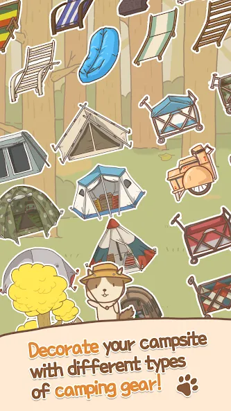 Animal Camping: Idle Camp (Анимал Кемпинг)  [МОД Все открыто] Screenshot 2