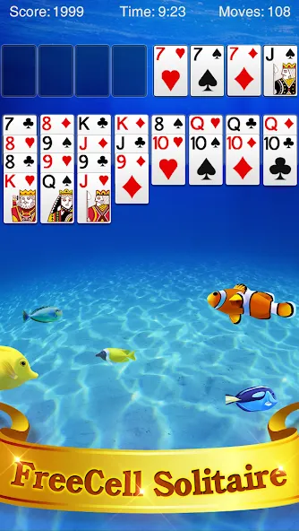 FreeCell Solitaire  [МОД Меню] Screenshot 1