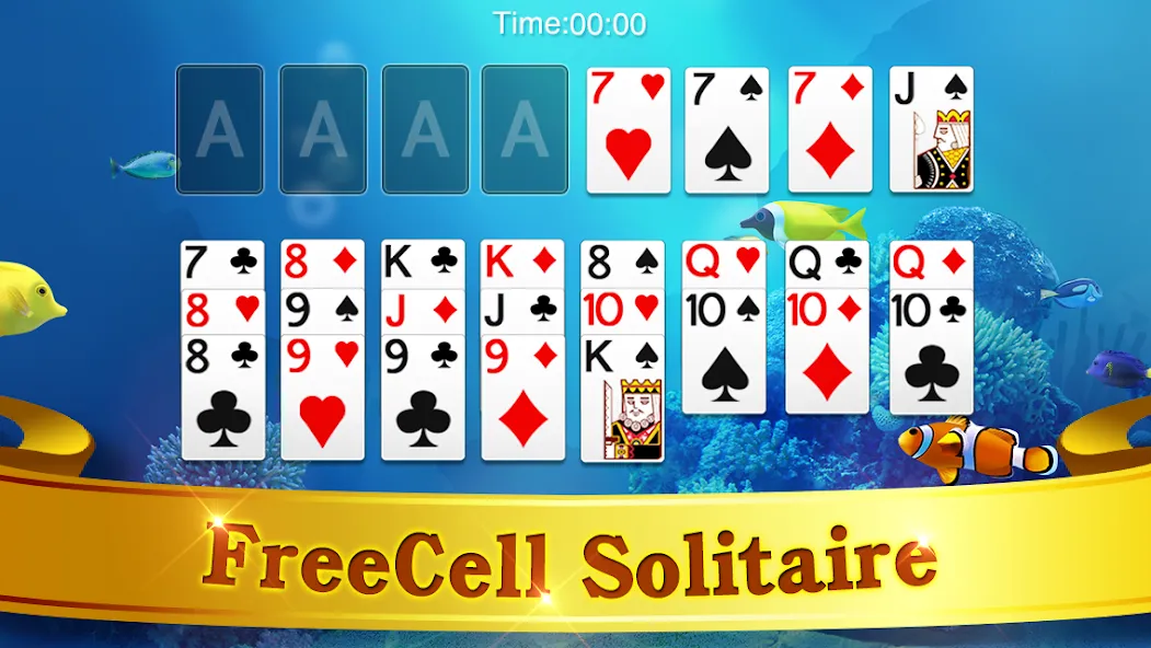 FreeCell Solitaire  [МОД Меню] Screenshot 5