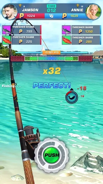 Fishing Rival 3D (Фишинг Ривал 3Д)  [МОД Бесконечные деньги] Screenshot 5