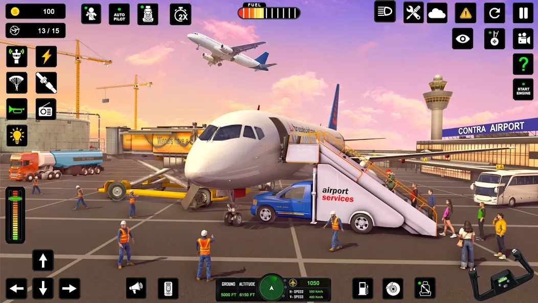 City Pilot Cargo Plane Games (Сити Пилот Карго Плейн Геймс)  [МОД Mega Pack] Screenshot 3