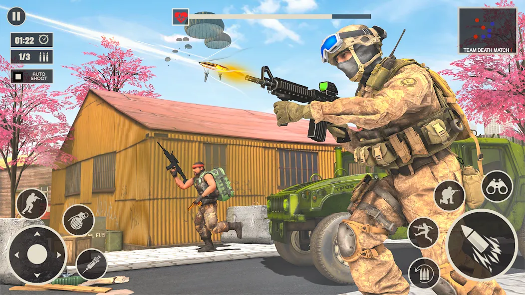 Offline War Shooting Games 3D  [МОД Unlimited Money] Screenshot 1